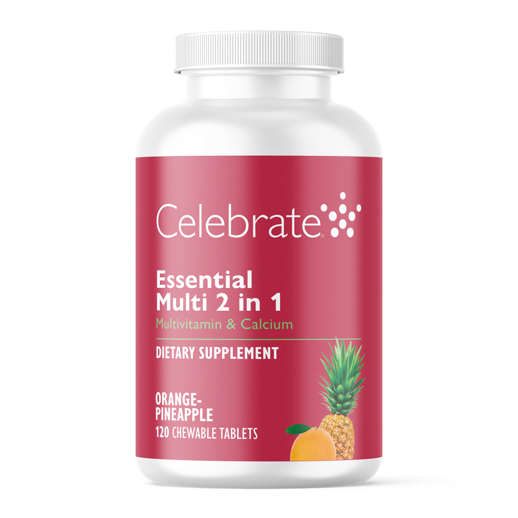 Essential Multi 2 in 1 Multivitamin with Calcium, Chewable – Celebrate ...