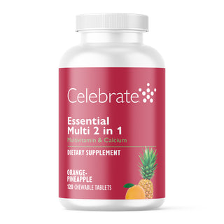 Essential Multi 2 in 1 Multivitamin avec Calcium A mâcher