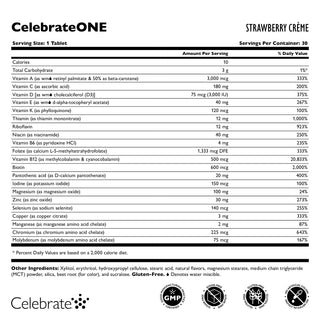 CelebrateONE Bariatric One A Day Multivitamin, Żelazo Bezpłatnie