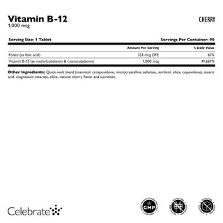 Witamina B-12, Quick-Melt