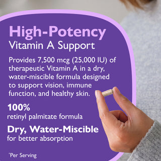 Vitamin A 7.500mcg (25.000 IU), Capsules