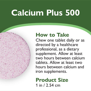 Calcium PLUS 500, Chewable