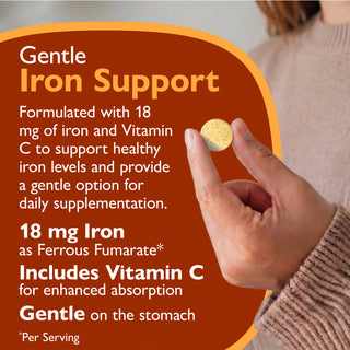 Iron 18 mg + Vitamin C, Chewable, Orange