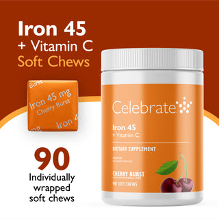 Iron 45 mg + Vitamin C, Soft Chews