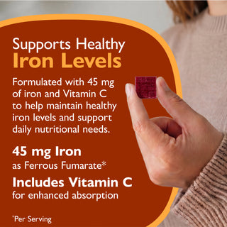 Iron 45 mg + Vitamin C, Soft Chews