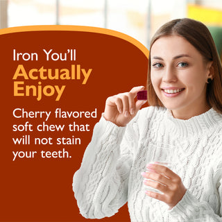 Iron 45 mg + Vitamin C, Soft Chews
