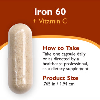 Iron 60 mg + Vitamin C, Capsules