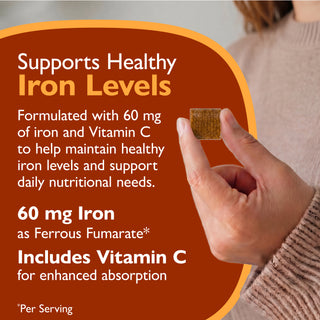 Iron 60 mg + Vitamin C, Soft Chews, Twisted Citrus