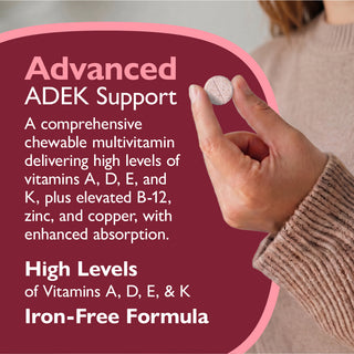 Multi-ADEK Vitamin without Iron, Chewable, Berry Sorbet