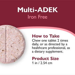 Multi-ADEK Vitamin without Iron, Chewable, Berry Sorbet