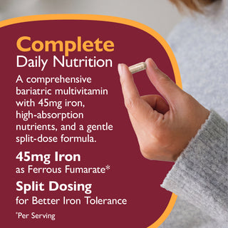 Multi-Complete 45 Bariatric Multivitamin with Iron, Capsules