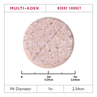 Multi-ADEK Vitaminsiz Demir, Çiğnenebilir, Berry Sorbet